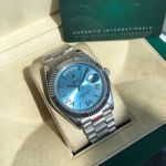 ROLEX Day-date 904L Steel 8205 Movement 41MM Light Blue Rolex Presidential Replica Watch